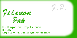 filemon pap business card
